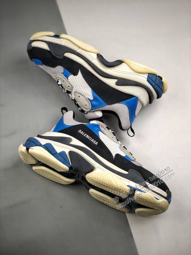 Balenciaga經典款男女鞋 巴黎世家頂級版本Triple-S 17老爹鞋 Balenciaga情侶款老爹鞋  hdbl1222